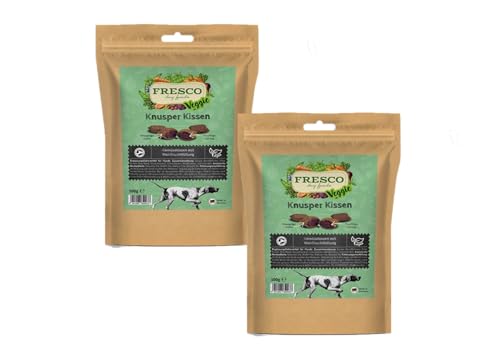 Fresco Vegan Knusper Kissen 2 x 100g | köstliche und nahrhafte Alternative | Knusperkissen mit Waldfruchtfüllung von Fresco