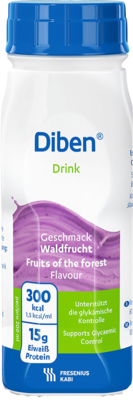 DIBEN DRINK Waldfrucht 1.5 kcal/ml Trinkflasche 4X200 ml von Fresenius Kabi Deutschland GmbH