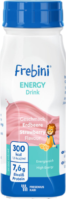 FREBINI Energy Drink Erdbeere Trinkflasche 4X200 ml von Fresenius Kabi Deutschland GmbH