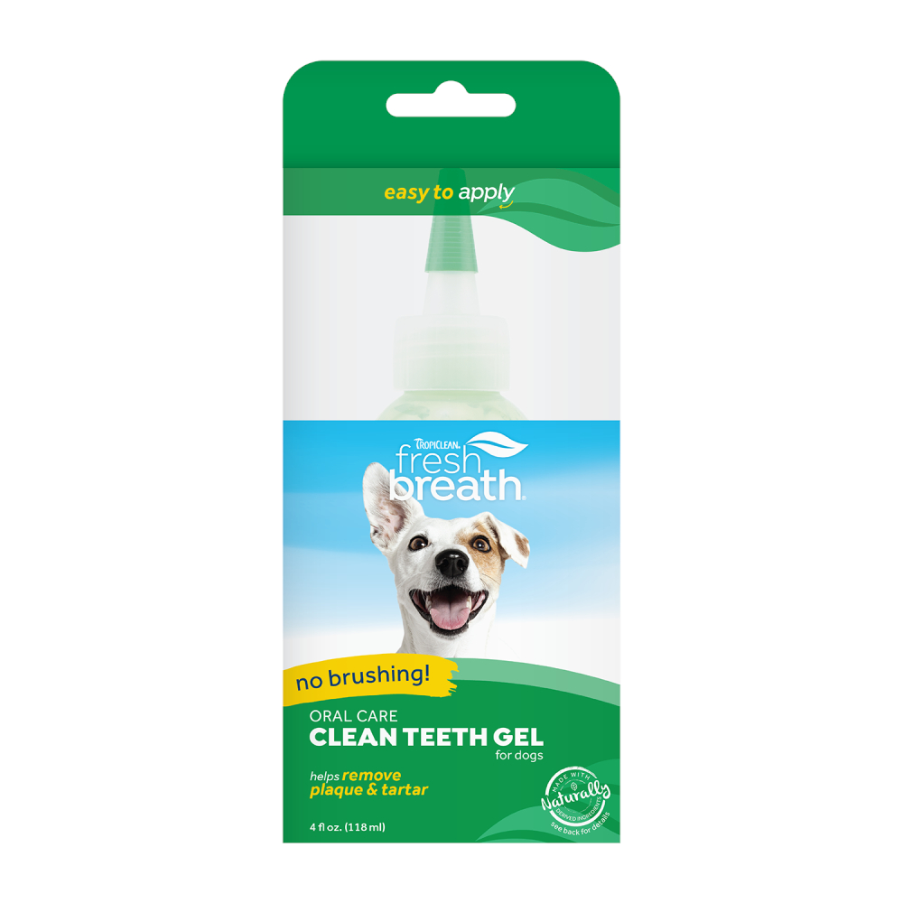 TropiClean Fresh Breath Clean Teeth Zahnpflege-Gel für Hunde - 118 ml von Fresh Breath