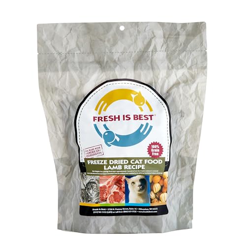 Fresh Is Best Gefriergetrocknetes Rohfutter für Katzen, Lamm, 225 ml von Fresh Is Best