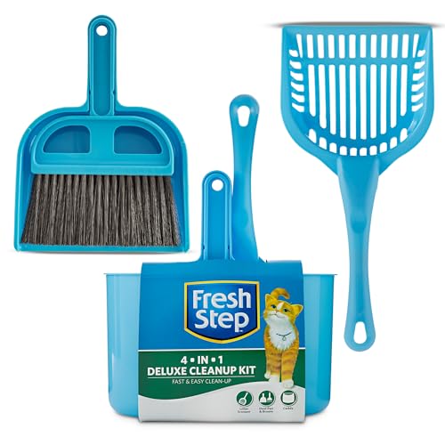 Fresh Step Starter-Set für Katzen | Reinigungsset für Katzenstreu mit allem, was Haustiere, Eltern für die Reinigung von Katzen und Kätzchen brauchen, Deluxe-Reinigungsset von Fresh Step