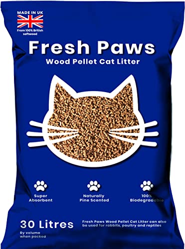 Fresh Paws Premium Holzpellet-Katzenstreu von Fresh paws