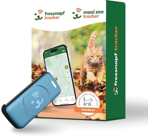 Fressnapf GPS Tracker Blau für Katzen - 2. Generation - Ohne ABO - Ortung ohne Entfernungsbegrenzung - Aktivitätserkennung & Gesundheitsfunktion - Katzenfreundliches Design von Fressnapf