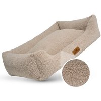 Freudentier Orthopädisches Hundebett aus kuschelweichem Teddystoff L von Freudentier