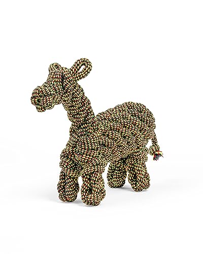 Frezco Hundespielzeug aus Seil – Entzückende Pferdefigur, perfekt für aggressive Kauer Hergestellt aus 100 % natürlichem Baumwollseil, langlebige Nähte, weich und sicher (Horsie) von Frezco