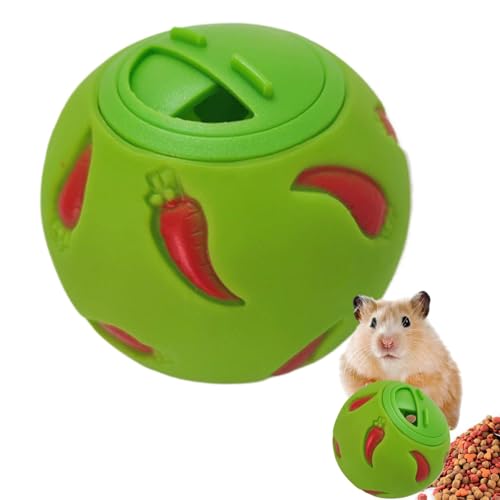 Bunny Treat Ball – Interaktives Leckerli-Ball für Haustiere, Spaß & Übung für Kaninchen, Meerschweinchen, Frettchen, Katzen & mehr – PVC bissfestes Slow Feeder Snack-Spielzeug für kleine Tiere – 7,5 x von Frfik