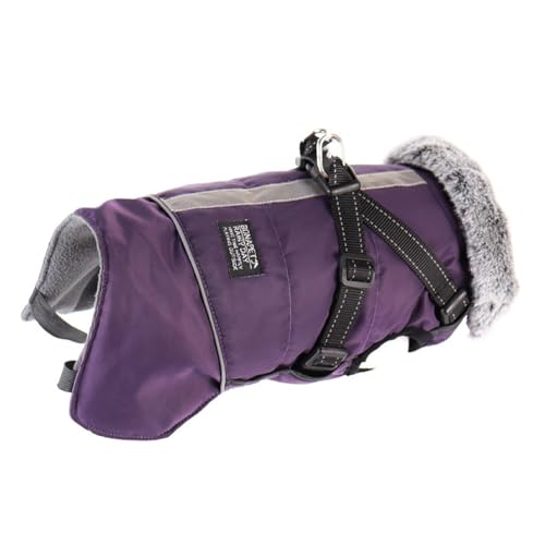 Frfik Hundemantel für kaltes Wetter, reflektierende Fleece-Hundekleidung, verstellbares Hundekostüm, wasserdicht, Winddicht, Haustierbekleidung für und Winter von Frfik