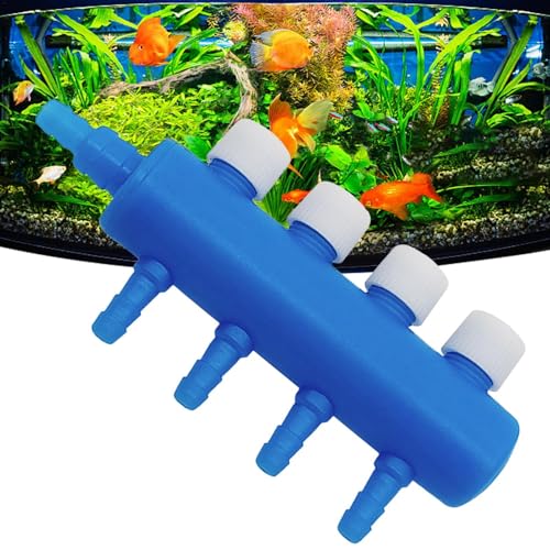 Frfik Luftverteiler für Aquarien, Luftpumpe, Verteilerventil, Luftsteuerung, Ventilverteiler, Verteiler, Luftschlauchverbinder von Frfik