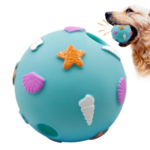 Frfik Quietschende Bälle für Hunde | unzerstörbar Hundespielzeug Ball | Gummibälle für Hunde | Hunde Kauspielzeugbälle | Hundespielball für Große & Kleine Hunde - Kauspielzeug aus Naturgummi von Frfik