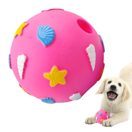 Frfik Quietschende Bälle für Hunde | unzerstörbar Hundespielzeug Ball | Gummibälle für Hunde | Hunde Kauspielzeugbälle | Hundespielball für Große & Kleine Hunde - Kauspielzeug aus Naturgummi von Frfik