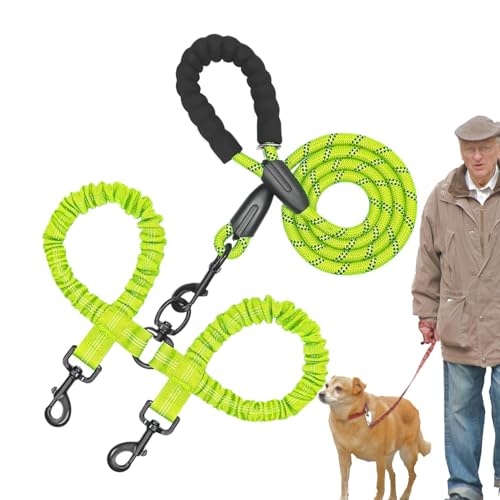 Frfik Trainingsseil für kleine Hunde – 2-in-1 Welpen-Zuggurt, verstellbare Hundeleine, stoßdämpfendes Bungee für große und mittelgroße Haustiere, Wandern, Camping, Erkundung, Spazierengehen von Frfik