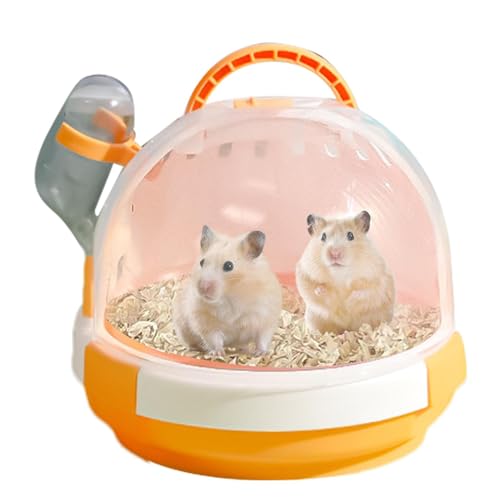 Haustier-Reisetasche, Anti-Kau-Hamster-Tragetasche, Kleintierkäfig, Hamster-Reisekäfig, Kleintier-Transportkäfig, tragbarer Reisekäfig für Hamster, Rennmäuse von Frfik