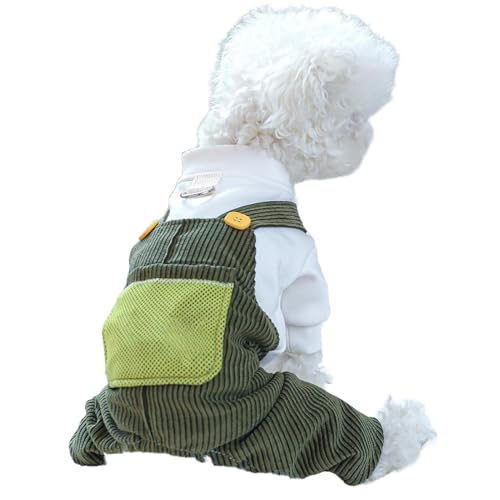 Hundebekleidung – Hunde-Overall, Polyester, Hunde-Overall – Winterpullover, Pyjama, Ganzkörperanzug, winddicht, gemütlich, Overall für kleine, mittelgroße und große Hunde, drinnen und draußen von Frfik