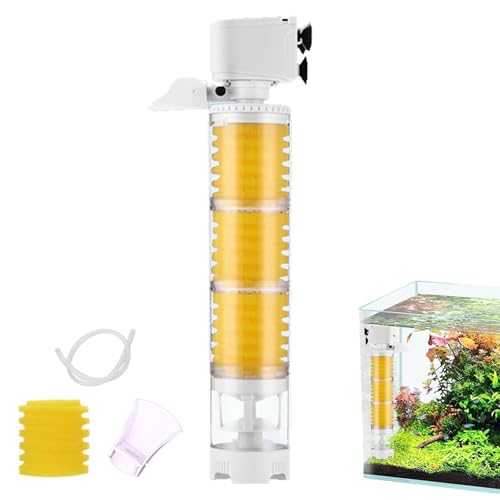 Interner Aquariumfilter | Aquariumfilter Tankfilter effizient | Aquarium Biochemischer Schwammfilter, Fishtopia Ultimatee Tankfilter, reinigt Wasserschwammfilter für Aquariumfiltration von Frfik