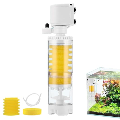 Interner Aquariumfilter | Aquariumfilter Tankfilter effizient | Aquarium Biochemischer Schwammfilter, Fishtopia Ultimatee Tankfilter, reinigt Wasserschwammfilter für Aquariumfiltration von Frfik