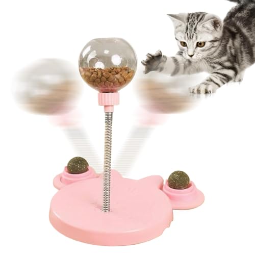 Leckerlispender, Katzenfutterspielzeug, 62,4 cm (24,5 Zoll), automatisches langsame Fütterungsspielzeug, Haustierspielzeug, Fütterungsspielzeug von Frfik