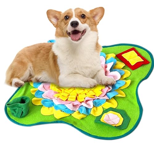 Schnüffelmatte für Hunde, Haustier-Schnüffelmatte, Hundefutter-Puzzle, Schnüffelmatte, Hundespielzeug, interaktives Hunde-Puzzle-Spielzeug, Leckerli-Dosierung, Hundespielzeug für natürliche von Frfik