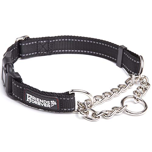 Friends Forever Martingale Hundehalsbänder für große Hunde – reflektierendes Hundehalsband für das Training von großen/mittleren Rassen, groß von Friends Forever