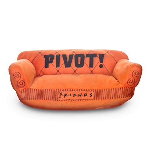 Friends the TV Show Friends Hundespielzeug, Orange Sofa Pivot Couch von Friends TV Show Stofftier Hundespielzeug, Freunde TV Show Merchandise Plüsch Hundespielzeug, 25,4 cm (FF13115) von Friends the TV Show