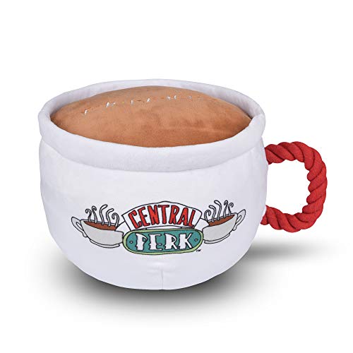 Friends the TV Show Central Perk Coffee Mug Plush Dog Toy with Rope Handle | 12-Inch Cute Squeaky Toy for All Dogs | Stuffed Dog Toys with Squeaker, Friends Memorabilia von Rcoko