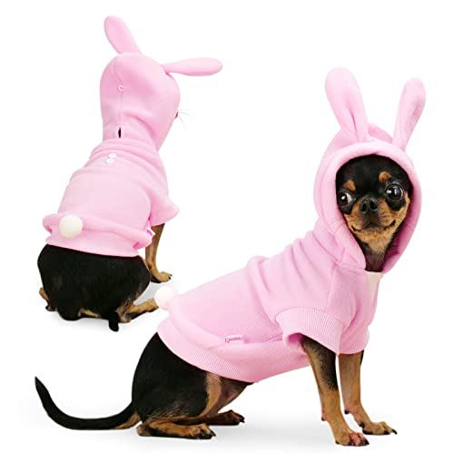 Frienperro Hunde-Kapuzen-T-Shirts für Katzen, Baumwolle, Kaninchen, Größe XXXS von Frienperro
