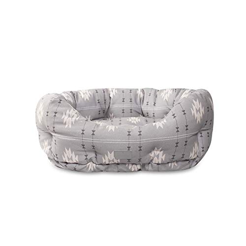 FRINGE STUDIO Round Pet Bed, Small, Tribal Gray (203005) von Fringe