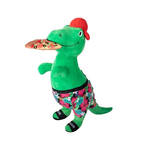 Fringe Studio 314431 Pizzasaurus REX Plüsch Hundespielzeug, Pet Shop Collection von Fringe