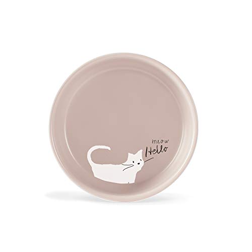 Fringe Studio 478001 Futternapf Whisker Cat Meow, klein, Steingut von Fringe