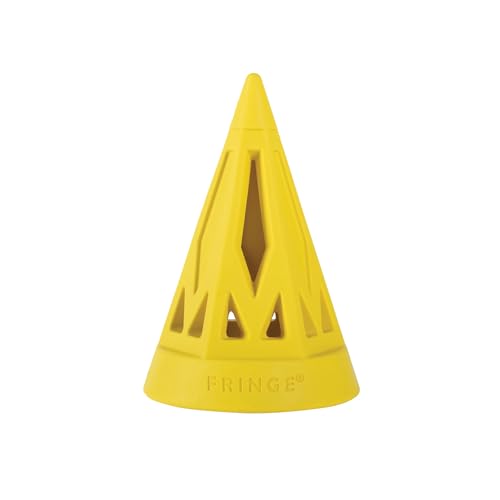 Fringe Studio 518040 You Cone DO IT! Hundespielzeug aus Gummi, Gelb von Fringe