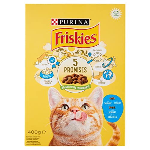 FRISKIES Adult con salmone e verdure aggiunte secco gatto gr. 400 von Friskies