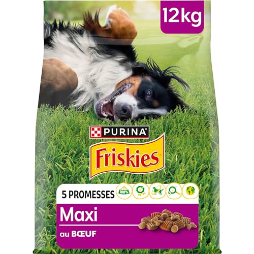 FRISKIES Trockenfutter für Hunde, Maxi-Rind, 12 kg von Friskies