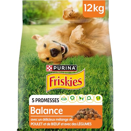 FRISKIES Trockenfutter für Hunde, Waage, Huhn, Gemüse, 12 kg von Friskies