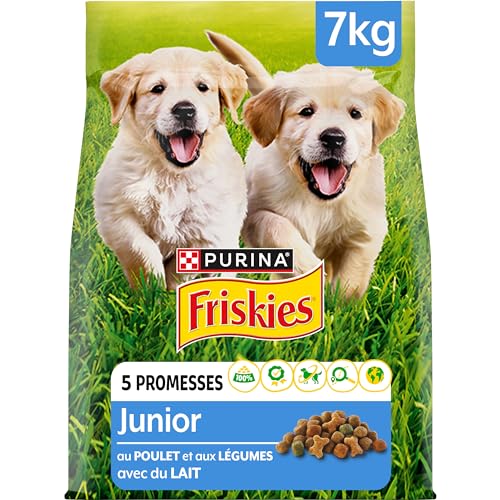 FRISKIES Trockenfutter für Welpen, Huhn, Milch, Gemüse, 7 kg von Friskies