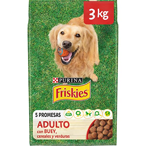 Friskies Purina Friskies Adultes Hundefutter mit Ochse, Getreide und Gemüse, 4 x 3 kg Beutel von Friskies