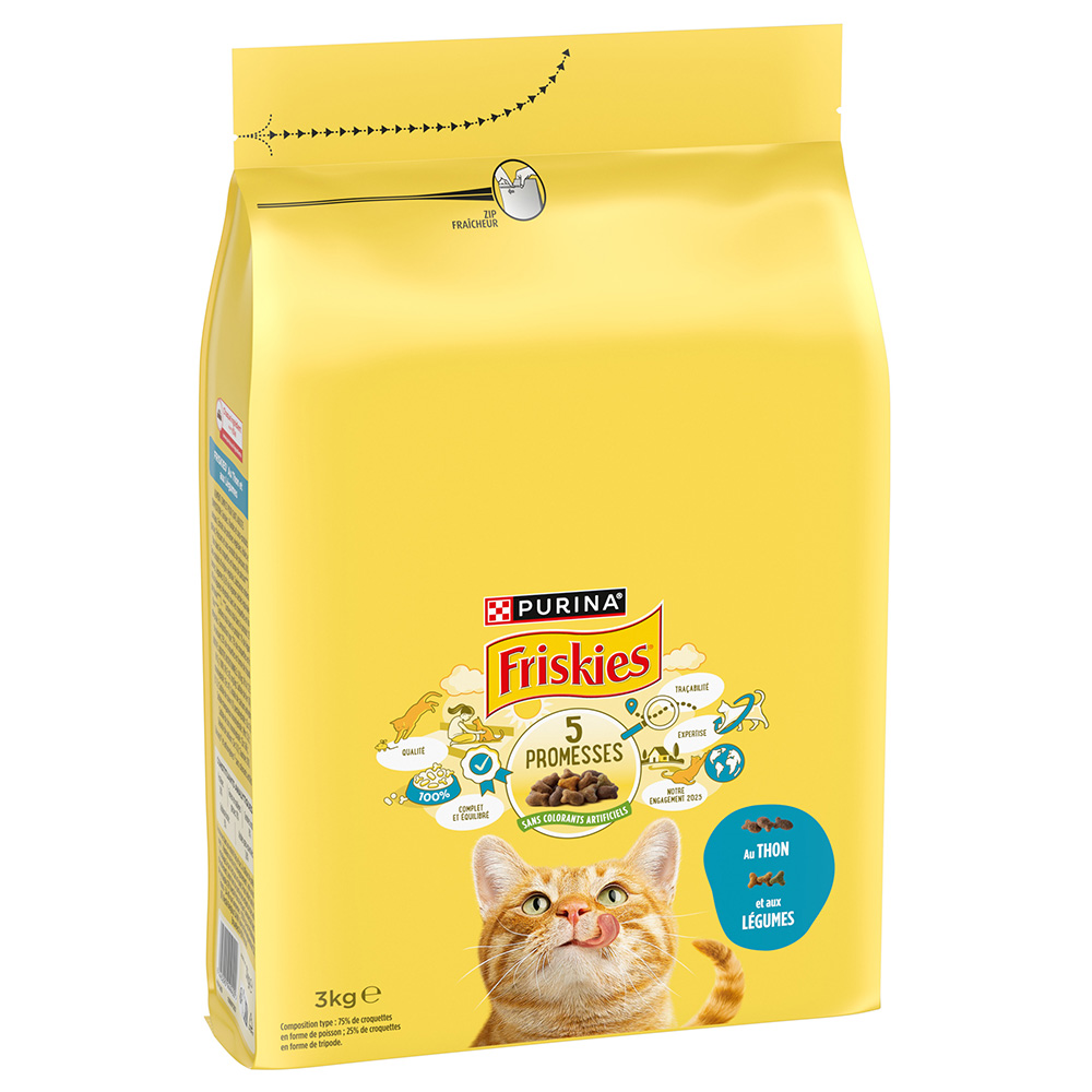 PURINA Friskies Adult Katze mit Thunfisch und Gemüse - 3 kg von Friskies