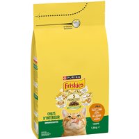 PURINA Friskies Indoor Katze mit Huhn, Truthahn und Gemüse - 1,5 kg von Friskies