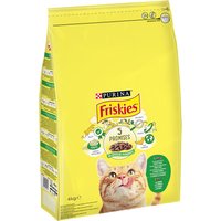 PURINA Friskies Katze mit Kaninchen, Huhn und Gemüse - 2 x 4 kg von Friskies