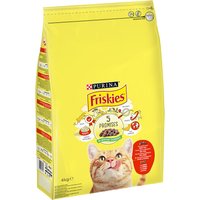 PURINA Friskies Katze mit Rind, Huhn und Gemüse - 2 x 4 kg von Friskies