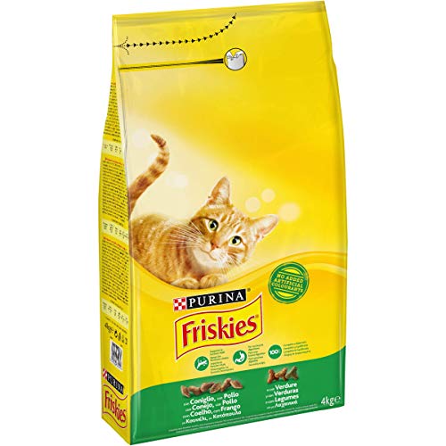 Purin Friskies Erwachsene Katze mit Hase, Huhn und Gemüse – 4 kg von Friskies