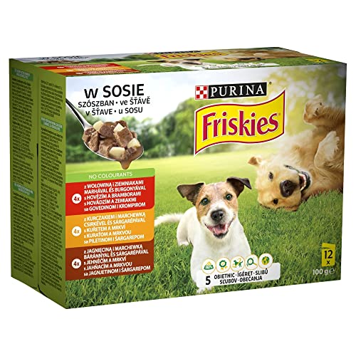 Purina FRISKIES Hundefleisch Mix Sauce 12x100g von Friskies