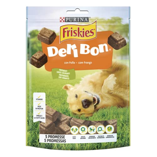 Purina Friskies Delibon Hundesnack Leckerli Leckerbissen mit Huhn, 6 Packungen à 130 g von Friskies