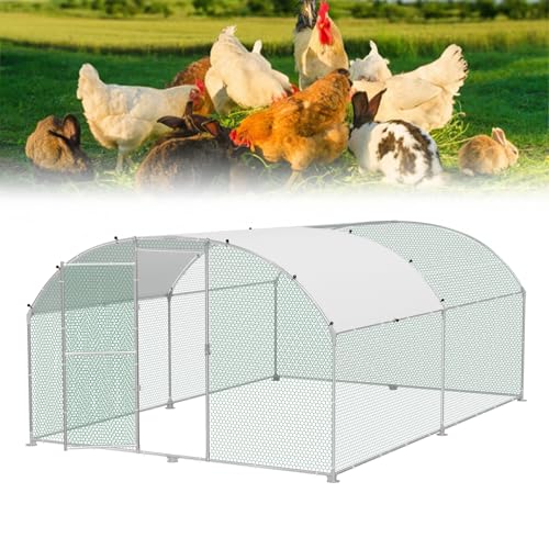 Froadp Hühnerstall 3x4 m Hühnerkäfig aus Verzinktem Metall Freilaufgehege mit Sonnenschutz Dach und Abschließbarem Tür Hühnergehege Geflügelkäfige Hühnerauslauf für Hühner Geflügel Kaninchen Froadp Hühnerstall 3x4 m Hühnerkäfig aus Verzinktem Metall Freilaufgehege mit Sonnenschutz Dach und Abschließbarem Tür Hühnergehege Geflügelkäfige Hühnerauslauf für Hühner Geflügel Kaninchen von Froadp