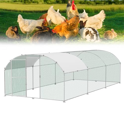 Froadp Hühnerstall 3x6 m Hühnerkäfig aus Verzinktem Metall Freilaufgehege mit Sonnenschutz Dach und Abschließbarem Tür Hühnergehege Geflügelkäfige Hühnerauslauf für Hühner Geflügel Kaninchen Froadp Hühnerstall 3x6 m Hühnerkäfig aus Verzinktem Metall Freilaufgehege mit Sonnenschutz Dach und Abschließbarem Tür Hühnergehege Geflügelkäfige Hühnerauslauf für Hühner Geflügel Kaninchen von Froadp