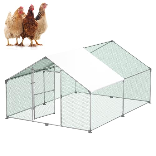 Froadp Hühnerstall Voliere Outdoor Große Freilaufgehege Hühner mit PE-Sonnenschutzhülle Hühnerkäfig Hühnergehege Freilaufgehege mit Verzinktem Stahlrahmen für Kaninchen Hühner Geflügelzucht (3x4x2m) Froadp Hühnerstall Voliere Outdoor Große Freilaufgehege Hühner mit PE-Sonnenschutzhülle Hühnerkäfig Hühnergehege Freilaufgehege mit Verzinktem Stahlrahmen für Kaninchen Hühner Geflügelzucht (3x4x2m) von Froadp