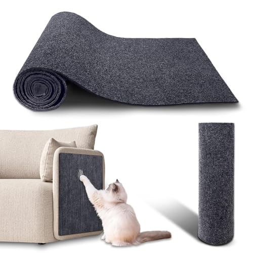 Frogetu 1 Stück 200cmx40cm Selbstklebend Kratzmatte Katze,Katzenkratzmatte,Kratzbrett Katzen,Katzen Kratzwand,Kratzschutz Sofa Katze,DIY Kratzbrett Katze,für Katzenständer,Holzgriff von Frogetu