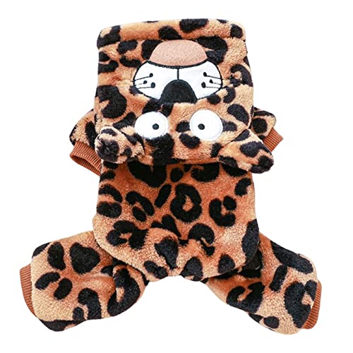 Haustierkleidung Leopardenmuster Tiger Muster Hund Katze Vierbeiner Kapuze Kleidung für den täglichen Gebrauch Haustier Hoodie von Frogued