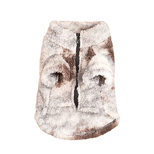 Hundejacke Stehkragen Reißverschluss Farbverlauf Haustier Katze Hund Zweibeiniger Mantel Winterkleidung für Outdoor Haustier Mantel von Frogued