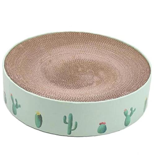 1 Stück Catnip Scratcher Board Wellpappe Oval Wellpapier Kratzer Pad Nagel Schaber Matte Kätzchen Bett Spielzeug von Froiny