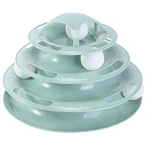 1 Stück Katze Spielzeugkatze Intelligenztraining Turm-Turn-Katze Spielzeug Interaktives Spielbrett Katze Turm Pet Supplies Katzentunnel 4. Stock von Froiny